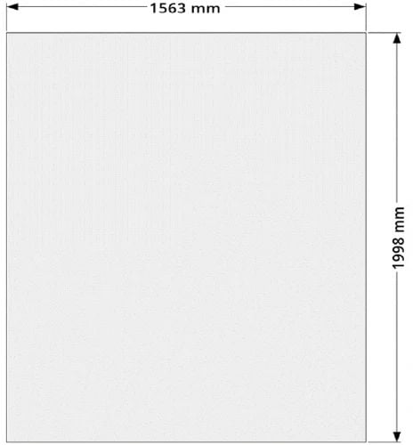Easylux Open Wall glaswand voor inloopdouche 1570 x 2000 x 8 mm - transparant anti kalk - zonder profiel en stabilisatiestang
