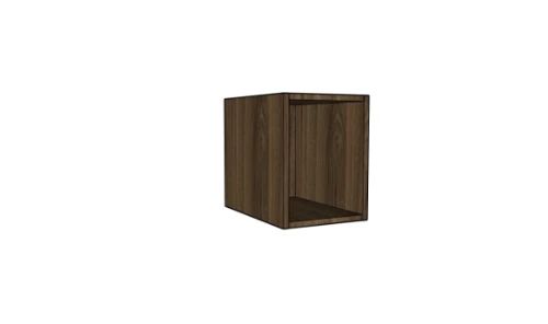 Easylux Klaire 39 - open rek 300 x 435 x 390 mm - walnut