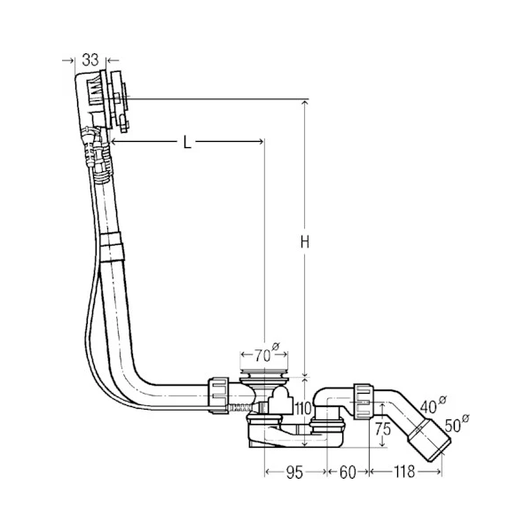 Viega Multiplex Trio badlediging - naakt - model 6161.62 - zonder kleurset