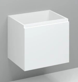Easylux Kivu wastafelonderkast met 1 deur greeploos rechts 600 x 475 x 520 mm - wit