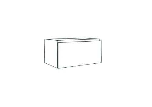 Easylux Klaire 39 - wastafelonderkast met 1 lade 800 x 435 x 390 mm - wit