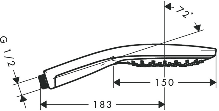 Hansgrohe Raindance Select S 150 3jet handdouche 150 mm - chroom