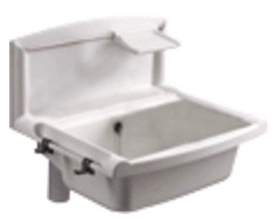 Nicoll ABU Multi uitgietbak 550 x 450 x 220 mm - wit - incl afvoerplug met stop en ketting - zeepbakje - handdoekhaakjes