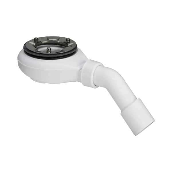 Viega Tempoplex douchesifon 90 mm - naakt - zonder kleurset - afvoer horizontaal - inbouwhoogte 60 mm