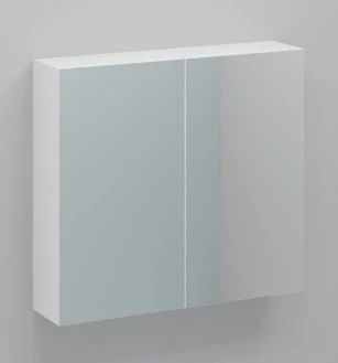 Easylux Kivu spiegelkast zonder verlichting met 2 deuren 800 x 720 x 160 mm - wit - zonder combibox