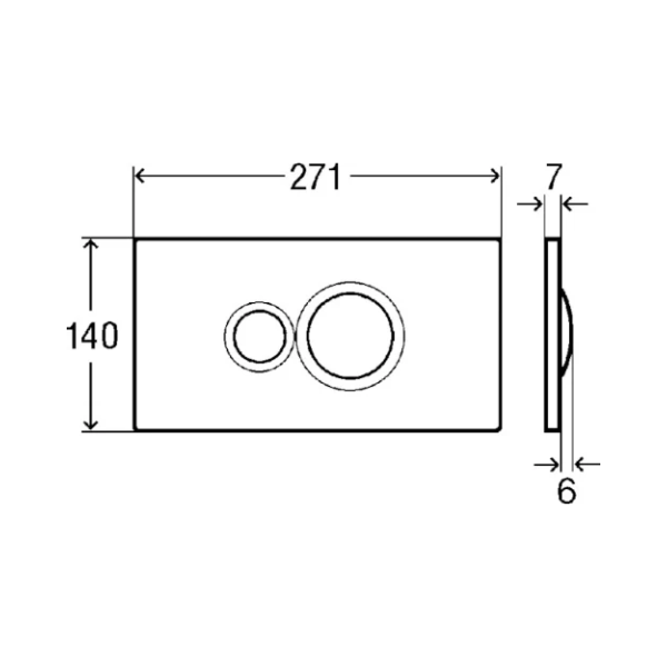 Viega Visign for Style 10 bedieningsplaat - wit alpine