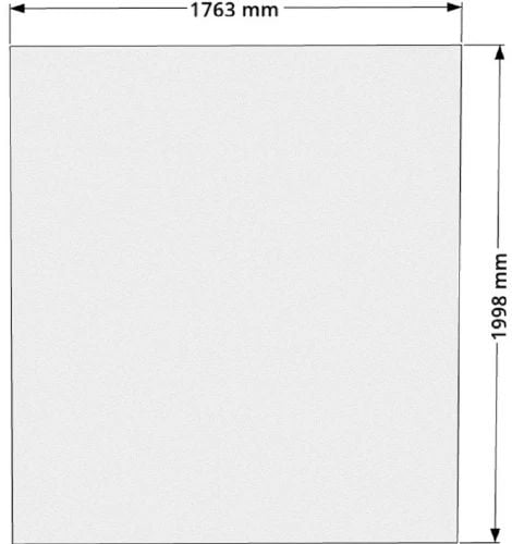 Easylux Open Wall glaswand voor inloopdouche 1770 x 2000 x 8 mm - transparant anti kalk - zonder profiel en stabilisatiestang
