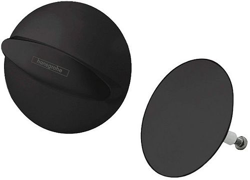Hansgrohe Flexaplus afwerkset voor badlediging - zwart mat