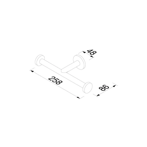 Geesa Nemox reservetoiletrolhouder dubbel - chroom