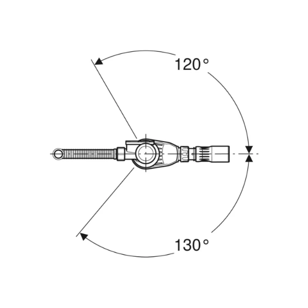 Geberit Uniflex Pushcontrol badafvoer met drukknop 52 mm - met afwerkset - chroom