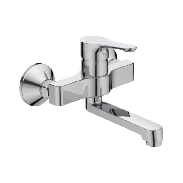Easylux Alpha keukenmengkraan wandmodel - chroom - sprong 150 mm