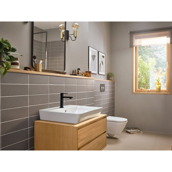 Hansgrohe Rebris E 110 wastafelmengkraan Coolstart zonder lediging - matt black