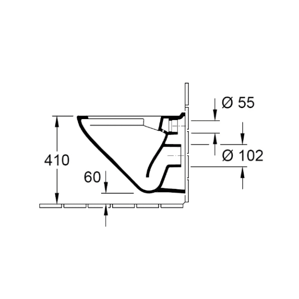 Hangtoilet Villeroy & Boch Saval Pro compact