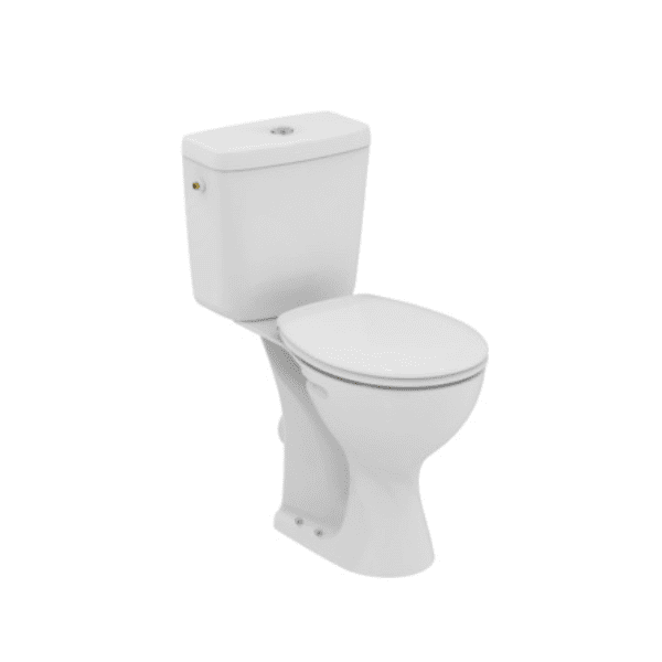 Easylux Alpha staand toilet 360 x 700 mm - wit - uitgang H - verhoogd