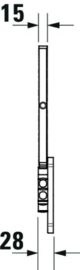 DURAVIT D-code cosmetica spiegel chroom