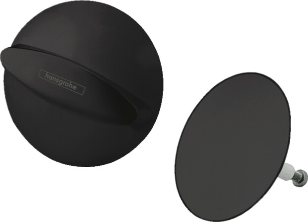 Hansgrohe Flexaplus afwerkset voor badlediging - zwart mat