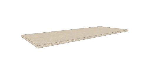 Easylux Klaire top - HPL wastafelblad 1200 x 460 x 18 mm - zonder uitsparing - linnen