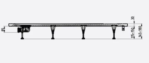 Ideal Standard Ultra Flat S douchepoten (set 6st) - met 3M dubbelzijdige tape - prijs per set