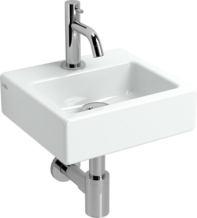 Clou InBe handenwasserset 280 x 265 mm - wit - incl kraan - afvoerplug - sifon - bevestigingsset - prijs per set