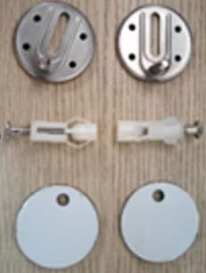 Easylux WSS Mezzo scharnierset voor korte zitting in rvs