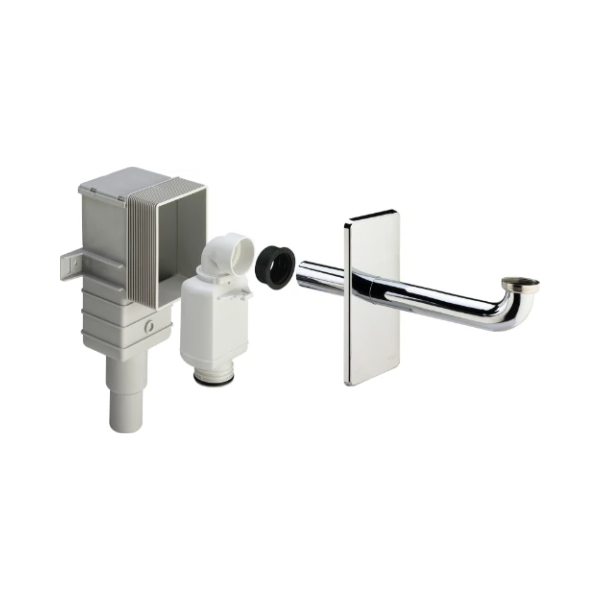 Viega Universal PP inbouwsifon voor wastafel 5/4 x 40/50 mm - chroom - in hoogte regelbaar - geschikt voor mindervalidewastafel