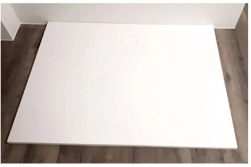 Easylux Solid Shower douchebak solid surface 900 x 900 x 26 mm - wit mat - inclusief afdekplaatje