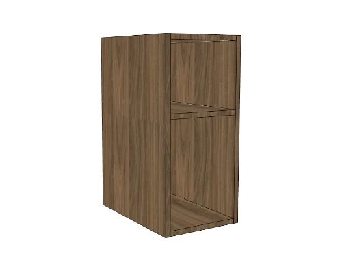 Easylux Klaire 65 - open rek 300 x 435 x 650 mm - walnut