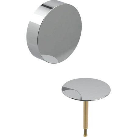 Geberit Uniflex afwerkset 52 mm - voor badafvoer met draaibediening - chroom