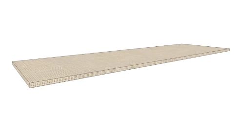Easylux Klaire top - HPL wastafelblad 1500 x 460 x 18 mm - zonder uitsparing - linnen