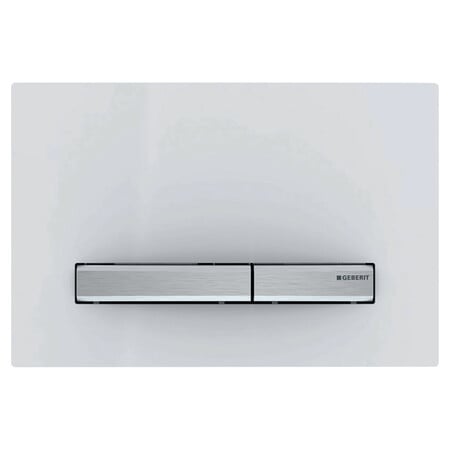 Geberit Sigma 50 bedieningsplaat - wit alpine - kunststof - 2 druktoetsen