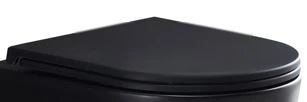 Easylux Brio/Maki toiletzitting met softclose en quick release - zwart mat