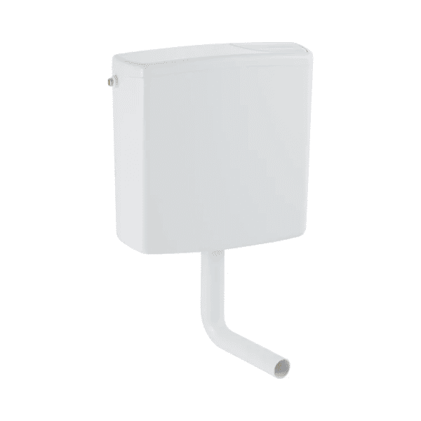 Geberit spoelreservoir laaghangend 3/6-9l - wit - met duotoets en spoelbocht