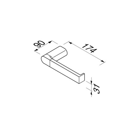 Geesa Wynk toiletrolhouder - chroom