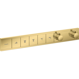 Hansgrohe Rainselect inbouwthermostaat voor 5 functies - Polished Gold Optic