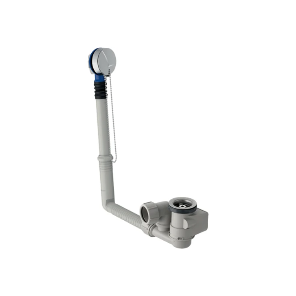 Geberit Uniflex badafvoer met stop 52 mm - met afwerkset - chroom