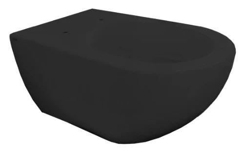 Easylux Obi hangtoilet Cycloneflush zonder spoelrand 550 x 355 x 340 mm - zwart mat