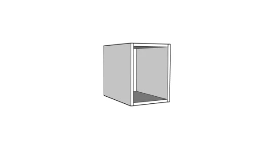 Easylux Klaire 39 - open rek 300 x 435 x 390 mm - wit