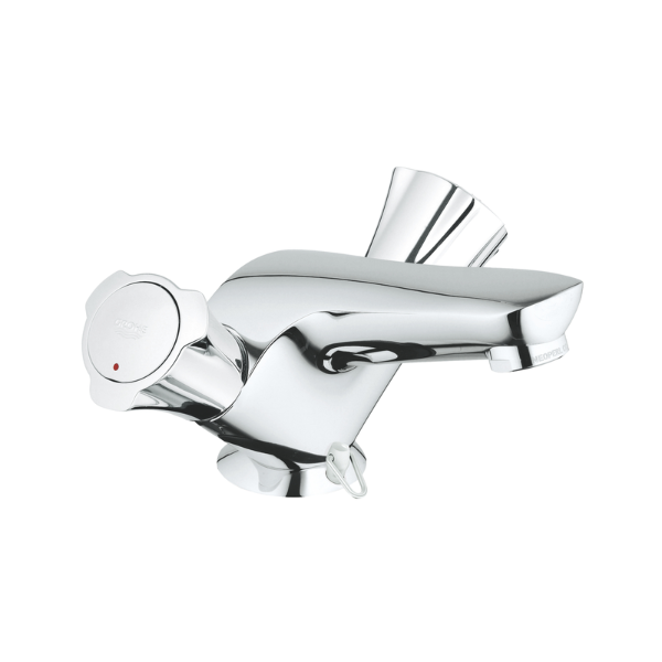 Grohe Costa L wastafelmengkraan - chroom - met kettinghouder