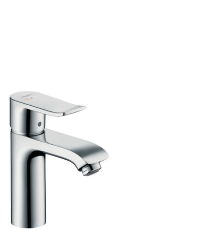 Hansgrohe Metris 110 eengreepswastafelmengkraan - chroom - met automatische lediging - coolstart