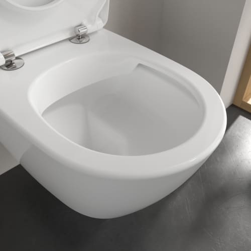 Villeroy & Boch Subway 2.0 hangtoilet PACK DirectFlush (hangtoilet + slimseat zitting met softclose) zonder spoelrand - wit - B370xD560 mm