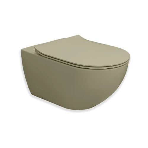 Easylux Obi hangtoilet Cycloneflush zonder spoelrand 550 x 355 x 340 mm - woud