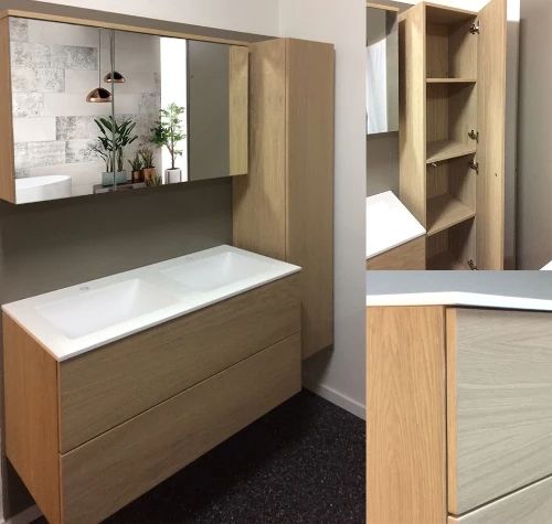Easylux Lyndon kolomkast 400 x 380 x 1600 mm - eik
