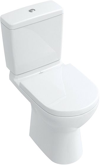Villeroy & Boch O.Novo staand toilet PACK (onderpot + spoelbak + zitting met softclose) uitgang H - wit - B360xD680 mm
