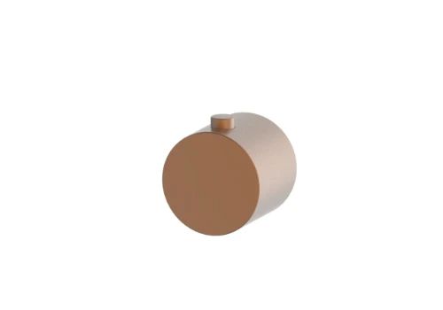 Easylux Vivo WSS temperatuurknop - Brushed copper PVD