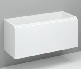 Easylux Kivu wastafelonderkast met 1 lade greeploos 1200 x 475 x 520 mm - wit