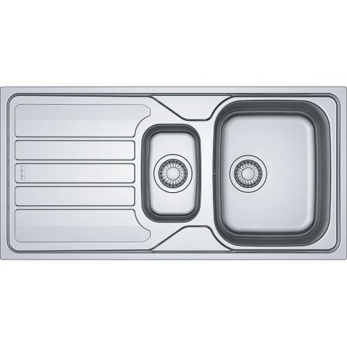 Franke Flash inbouwspoeltafel 1000 x 500mm - 1 1/2 bakken - inox - met verlek - omkeerbaar - inclusief sifon