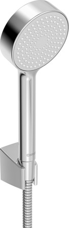 Hansa HansaBasicjet handdoucheset 95 mm - 1 straal - chroom (bestaat uit: handdouche - doucheflexibel 1500 mm - wandhouder) - prijs per set
