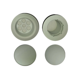 Easylux Tulla afwerkset sifon wit mat voor vrijstaande baden