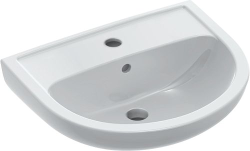 Villeroy & Boch Saval Pro wastafel 600 x 455 mm - wit - met kraangat - met overloop