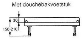 Huppe K EasyStep douchebak gietmarmer 1400 x 1000 x 30 mm - wit